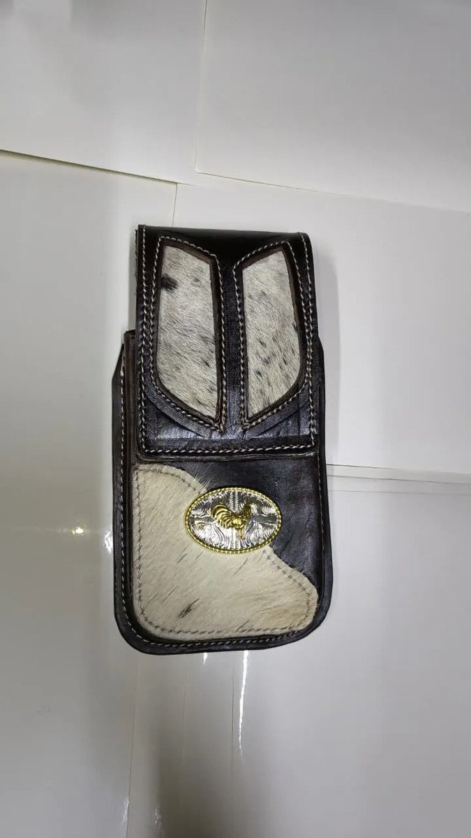 Funda Porta Celular de Piel – Nuevos Diseños - Gallov - Cafe oscuro