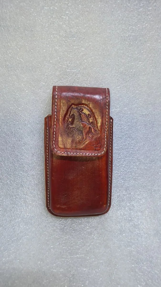 Funda Porta Celular de Piel – Nuevos Diseños - Hrro2 - Cafe