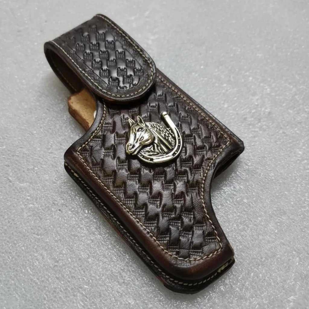 Funda Porta Celular de Piel – Nuevos Diseños - Hrs - Cafe