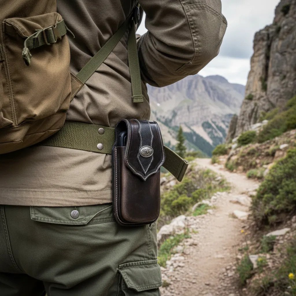 Funda Porta Celular de Piel – Nuevos Diseños - Torox - Cafe oscuro