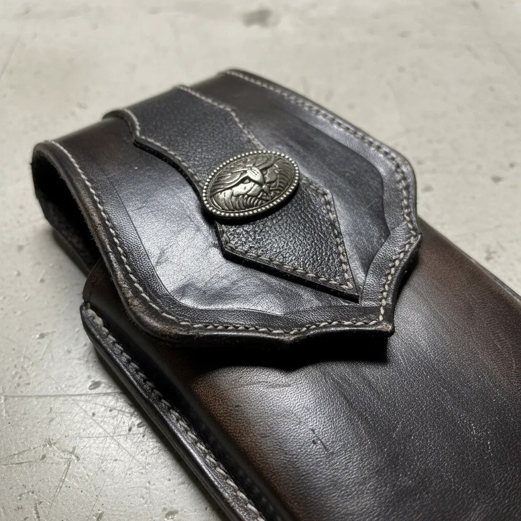 Funda Porta Celular de Piel – Nuevos Diseños - Torox - Cafe oscuro