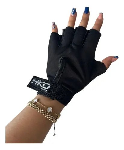 Guantes sin Dedos Las Kalaveras - CH (INFANTIL) / Negro