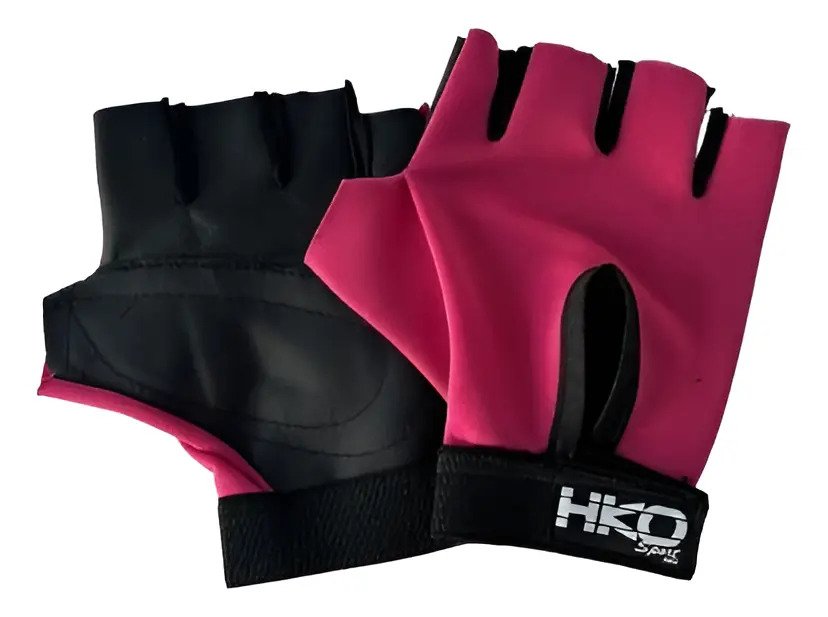 Guantes sin Dedos Las Kalaveras Fucsia / MEDIANO