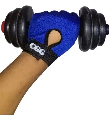 Guantes sin Dedos Las Kalaveras - GRANDE / Azul