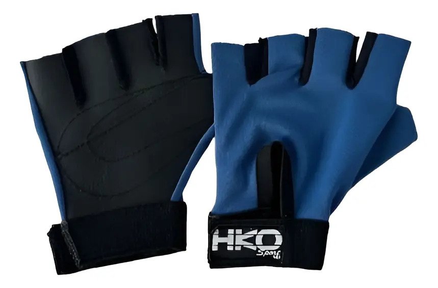 Guantes sin Dedos Las Kalaveras MEDIANO / Azul