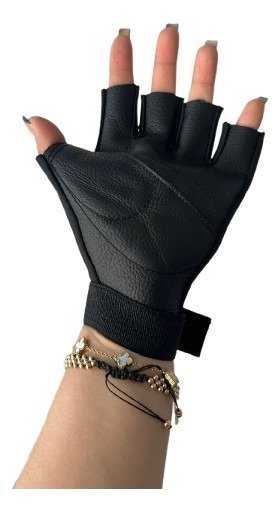 Guantes sin Dedos Las Kalaveras - MEDIANO / Azul