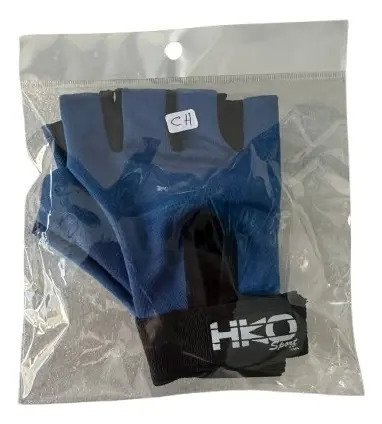 Guantes sin Dedos Las Kalaveras - MEDIANO / Azul