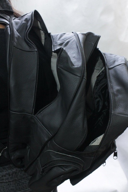 Mochila de Piel 100% Expandible
