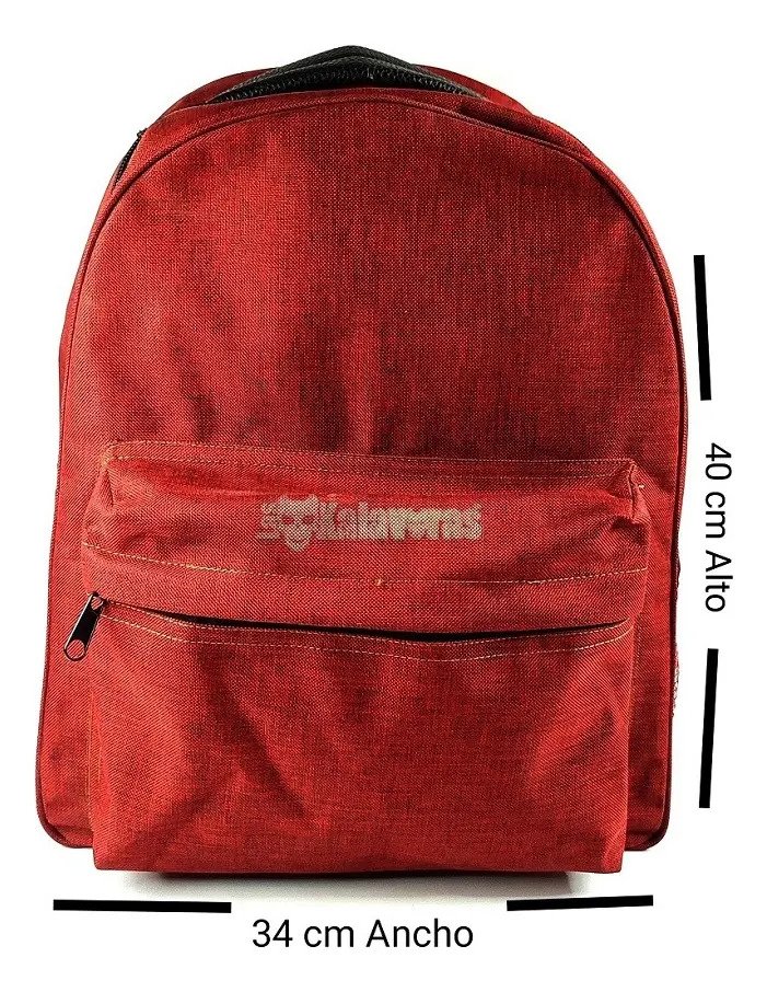 Mochila de Viaje Uso Rudo Las Kalaveras - Rojo