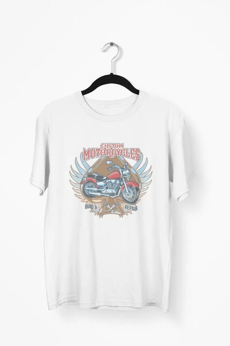 Playera Colección Motos Vintage Bikers 2 · Custom Motorcycles