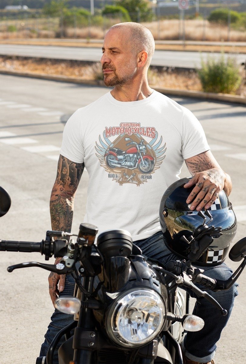 Playera Colección Motos Vintage - Bikers 2 · Custom Motorcycles