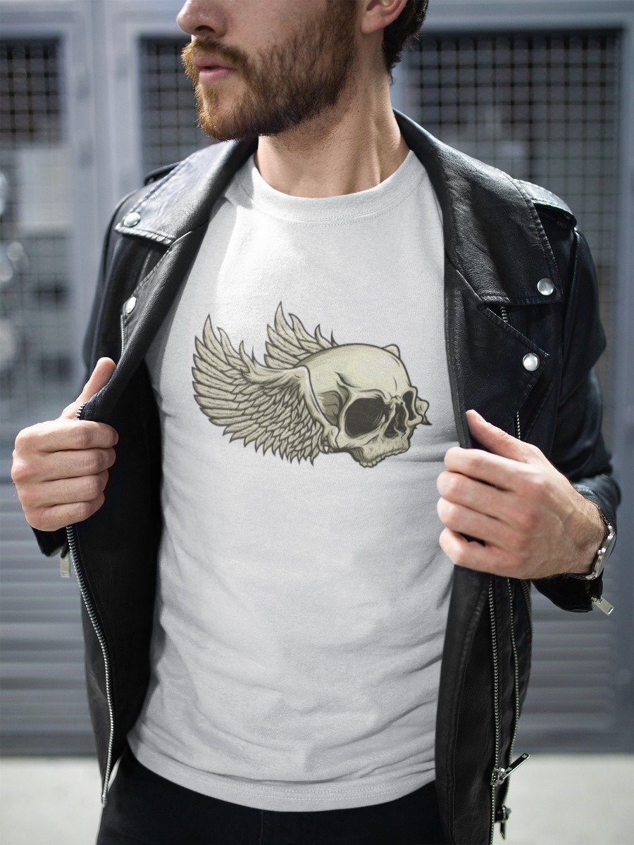 Playera Colección Calaveras - Calavera con Alas