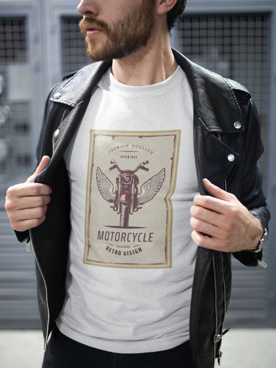 Playera Colección Motos Vintage - Moto 3 · Retro Vision
