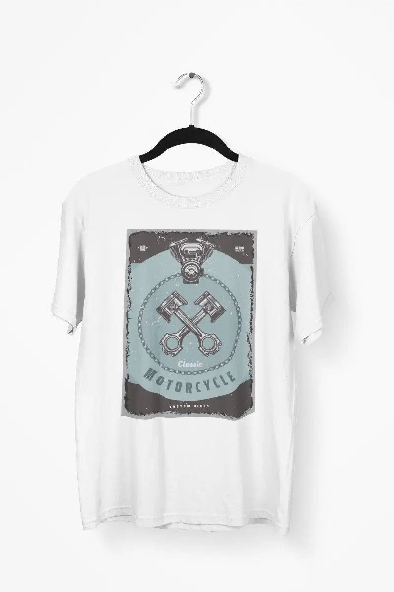 Playera Colección Motos Vintage Moto 4 · Pistones