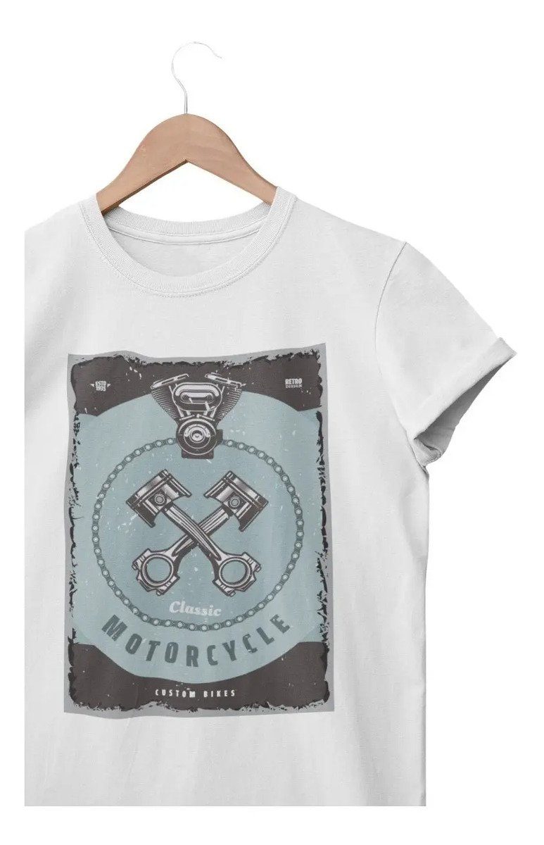 Playera Colección Motos Vintage - Moto 4 · Pistones