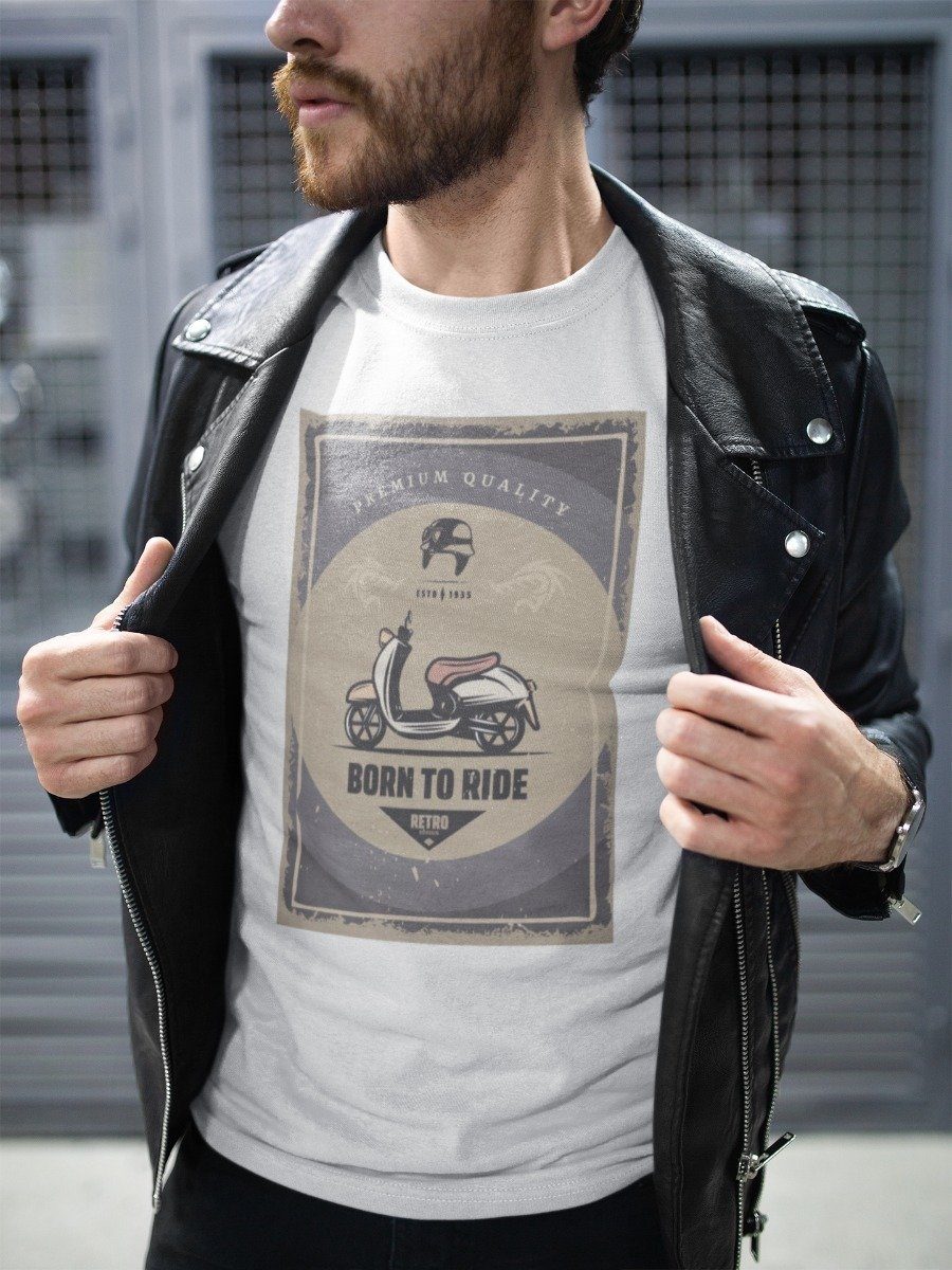 Playera Colección Motos Vintage - Moto 6 · Born to Ride