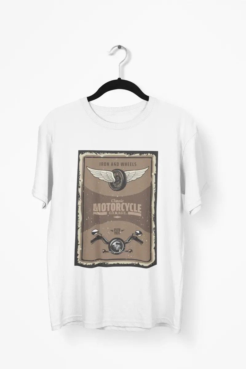 Playera Colección Motos Vintage Moto 7 · Iron and Wheels Alas