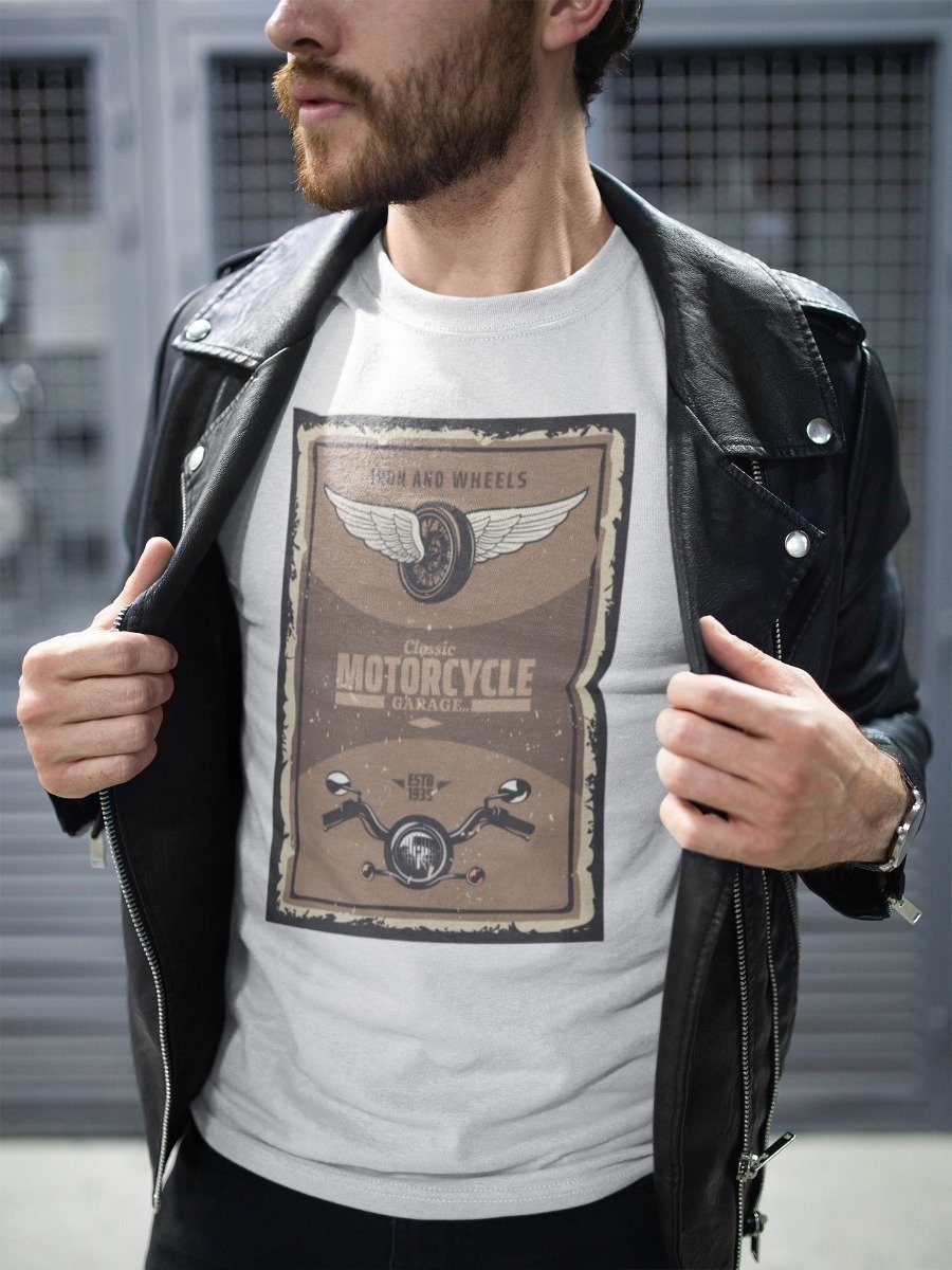 Playera Colección Motos Vintage - Moto 7 · Iron and Wheels Alas