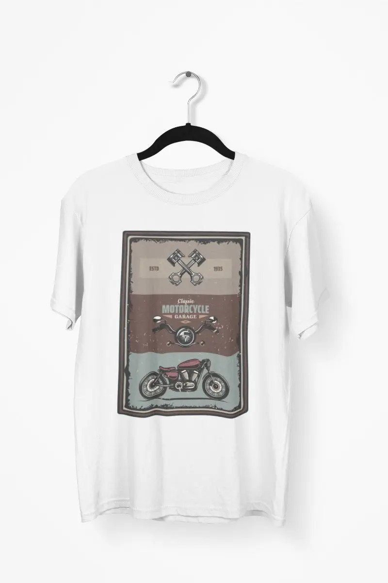 Playera Colección Motos Vintage Moto 8 · Garage