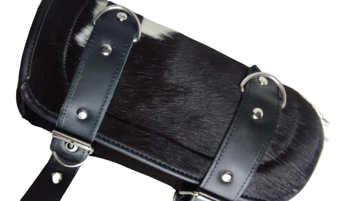 Portaherramientas de Piel de Vaca 25x15 cm - Negro