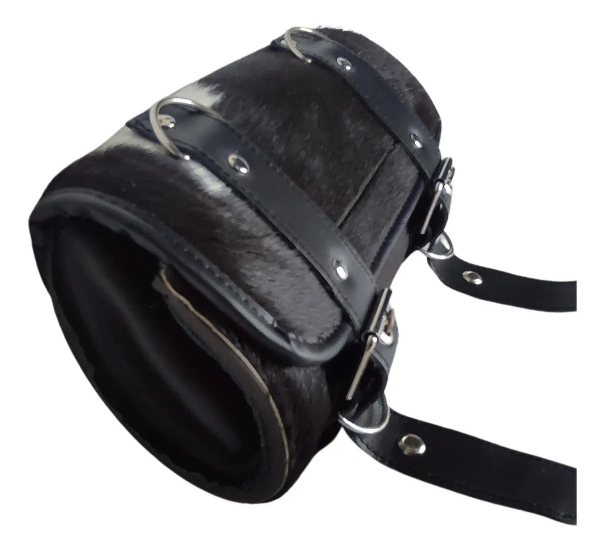 Portaherramientas de Piel de Vaca 25x15 cm - Negro