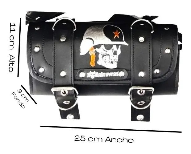 Portaherramientas Duro 25x15 cm con Sujetador - BORDADA skullh