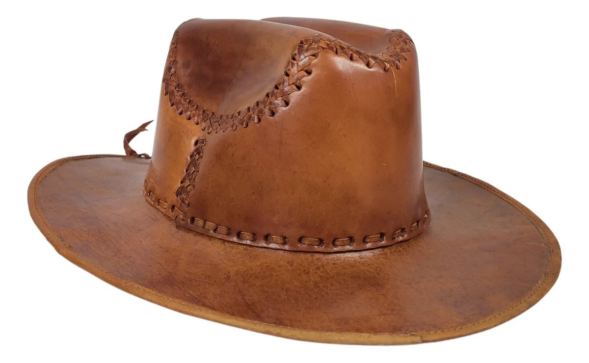 Sombrero Explorer Unisex 100% Piel Cafe claro / M -58-60
