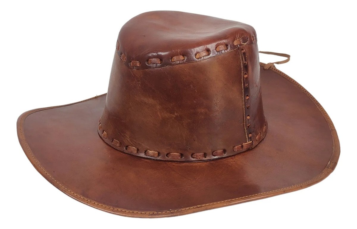 Sombrero Explorer Unisex 100% Piel Café medio / S 56-58