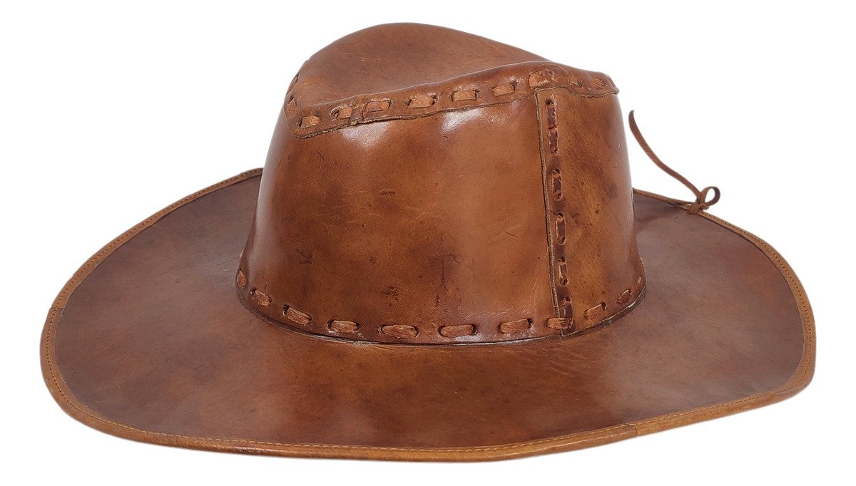 Sombrero Explorer Unisex 100% Piel - S 56-58 / Cafe obs
