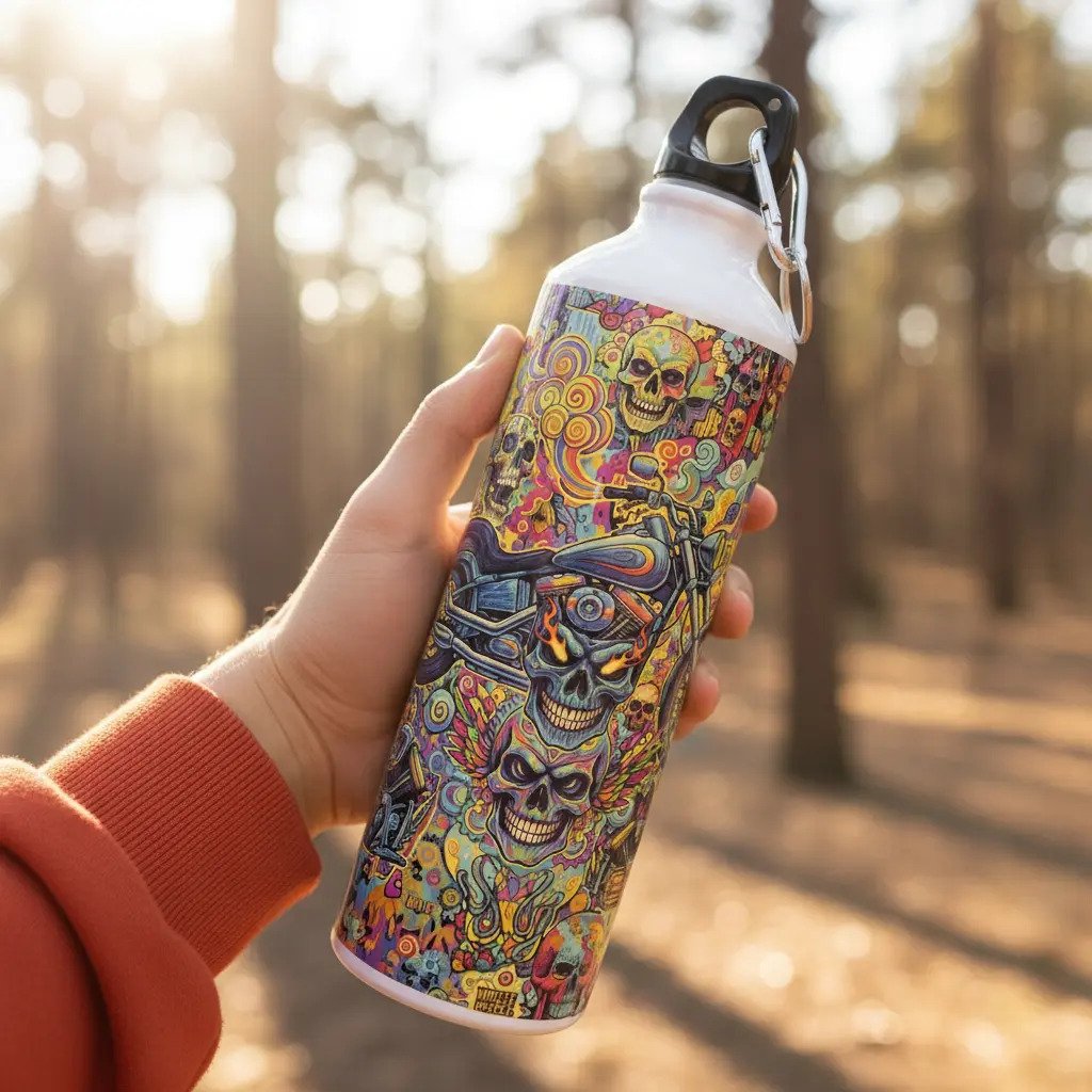 Termo de Metal 750 ml Las Kalaveras