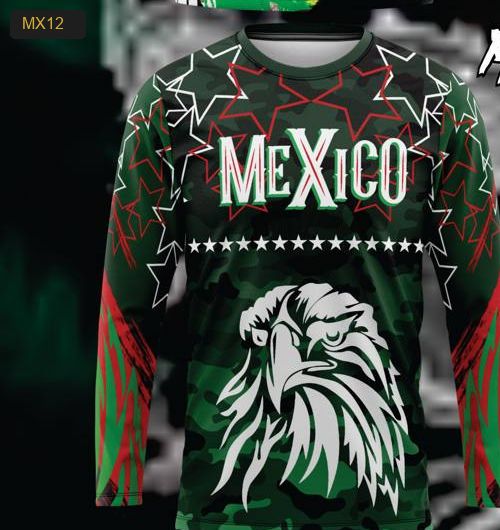 Playera Manga Larga Linea México Modelo MX12