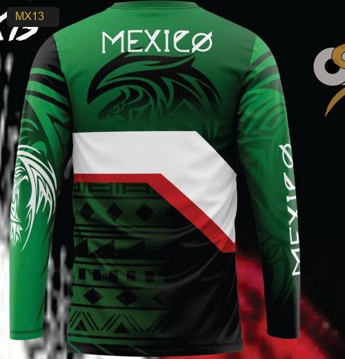 Playera Manga Larga Linea México - Modelo MX13