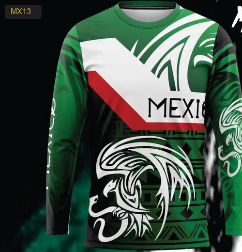 Playera Manga Larga Linea México Modelo MX13