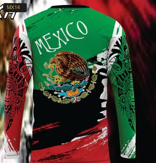 Playera Manga Larga Linea México - Modelo MX14