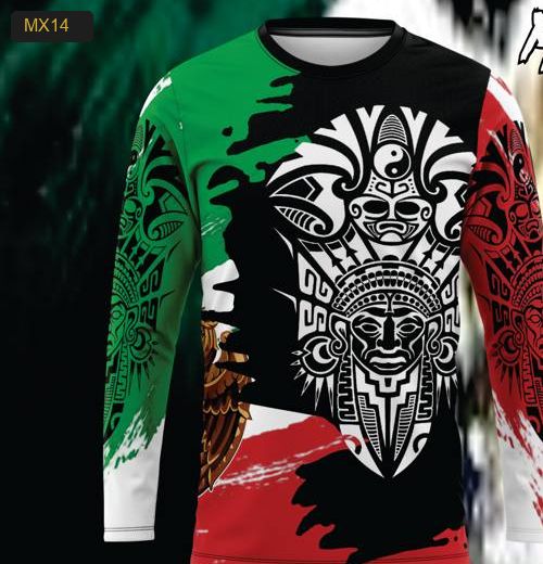 Playera Manga Larga Linea México Modelo MX14