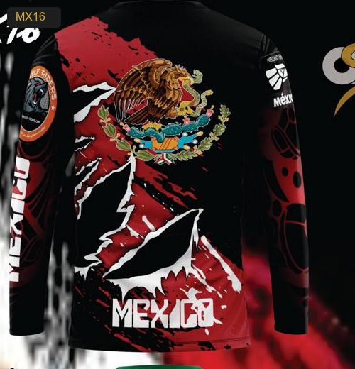Playera Manga Larga Linea México - Modelo MX16