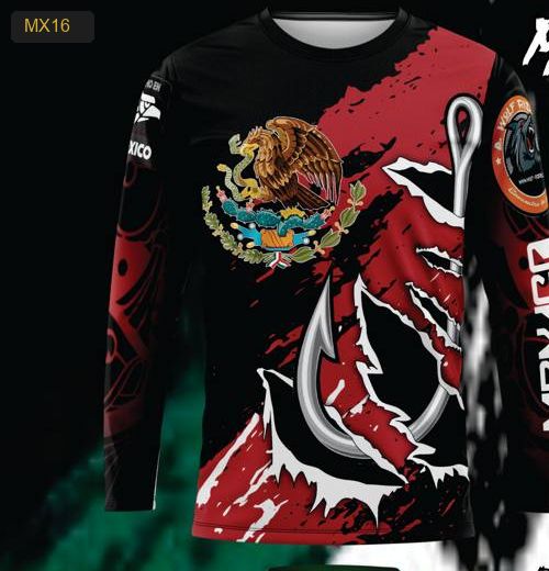 Playera Manga Larga Linea México Modelo MX16