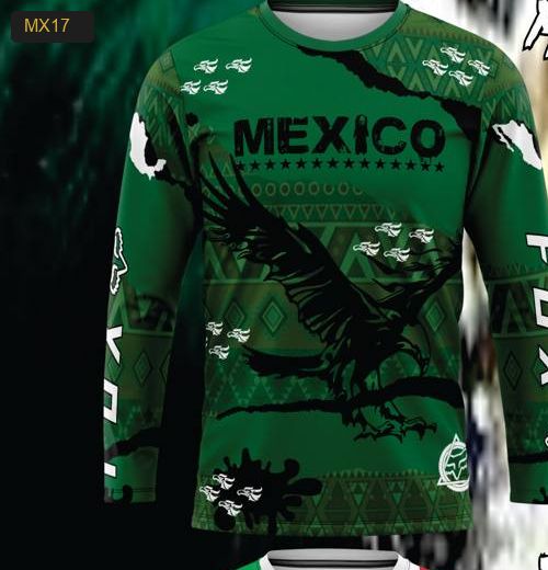 Playera Manga Larga Linea México Modelo MX17