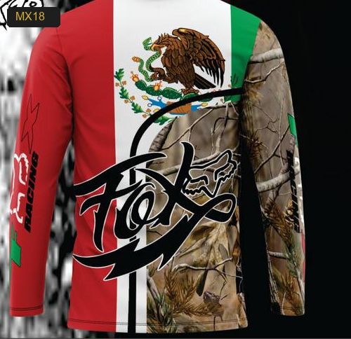 Playera Manga Larga Linea México - Modelo MX18