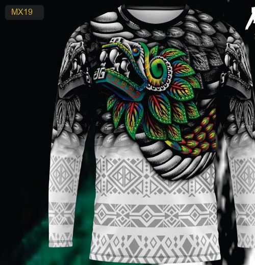 Playera Manga Larga Linea México Modelo MX19