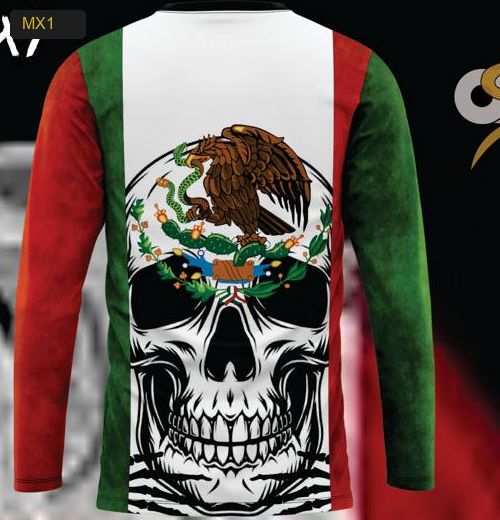 Playera Manga Larga Linea México