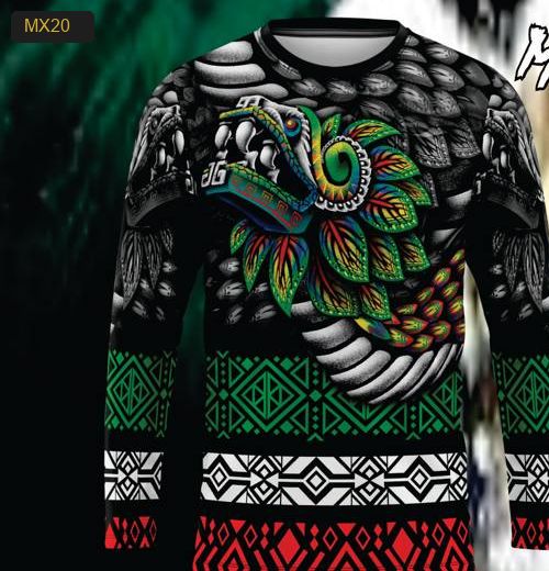 Playera Manga Larga Linea México Modelo MX20