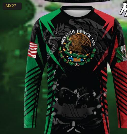 Playera Manga Larga Linea México Modelo MX27
