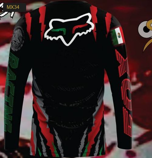 Playera Manga Larga Linea México - Modelo MX34