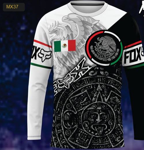 Playera Manga Larga Linea México Modelo MX37