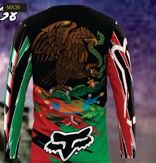 Playera Manga Larga Linea México - Modelo MX38