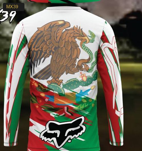 Playera Manga Larga Linea México - Modelo MX39