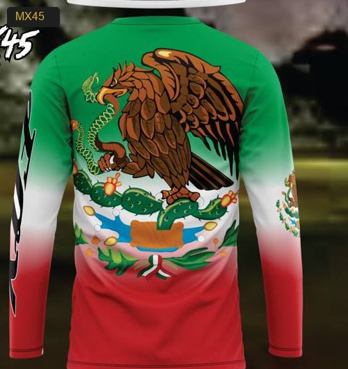 Playera Manga Larga Linea México - Modelo MX45