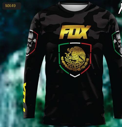Playera Manga Larga Linea México Modelo MX49
