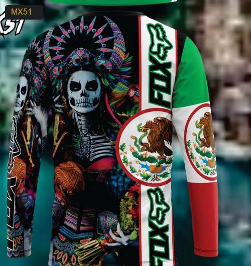 Playera Manga Larga Linea México - Modelo MX51